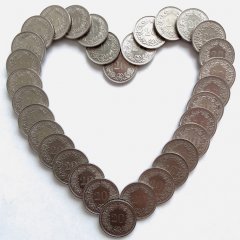 Монетное сердце
