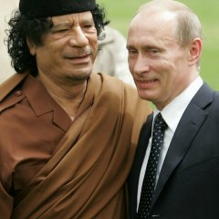 Путин и каддафи