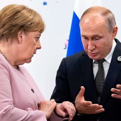 Путин и Меркель