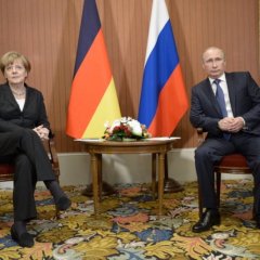 Путин и Меркель