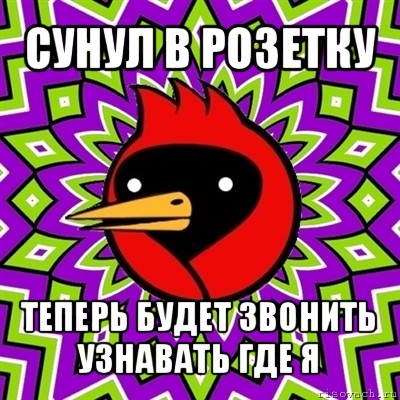 сунул в розетку теперь будет звонить узнавать где я