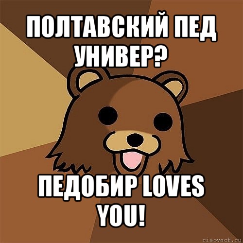 полтавский пед универ? педобир loves you!, Мем Педобир