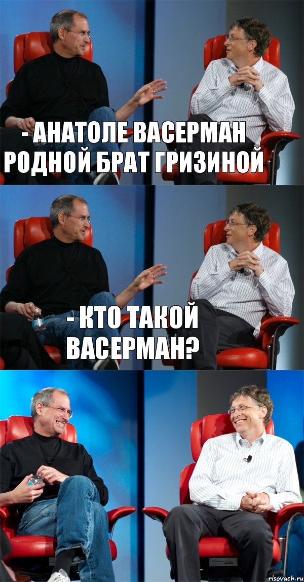 - анатоле васерман родной брат гризиной - кто такой васерман? , Комикс Стив Джобс и Билл Гейтс (3 зоны)