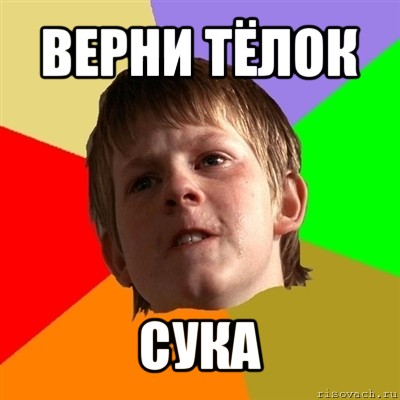 верни тёлок сука