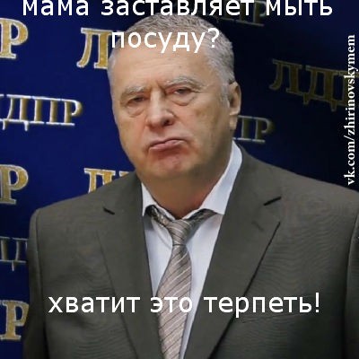 Мем Хватит это терпеть (Жириновский)