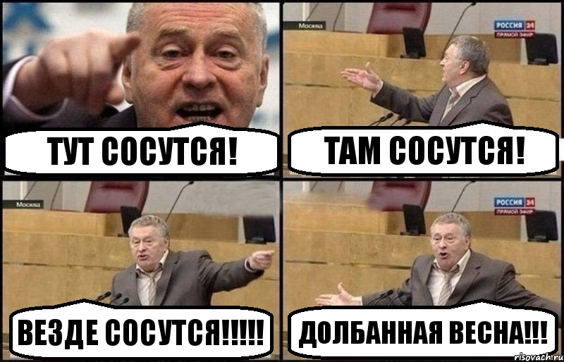 Тут сосутся! Там сосутся! Везде сосутся!!! Долбанная весна!!!, Комикс Жириновский