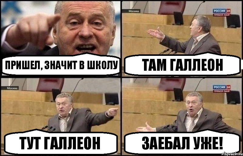 Пришел, значит в школу Там Галлеон Тут Галлеон Заебал уже!, Комикс Жириновский