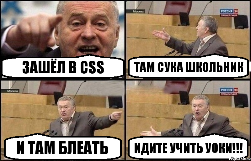 ЗАшёл в css ТАм сука школьник и там блеать Идите учить уоки!!!, Комикс Жириновский