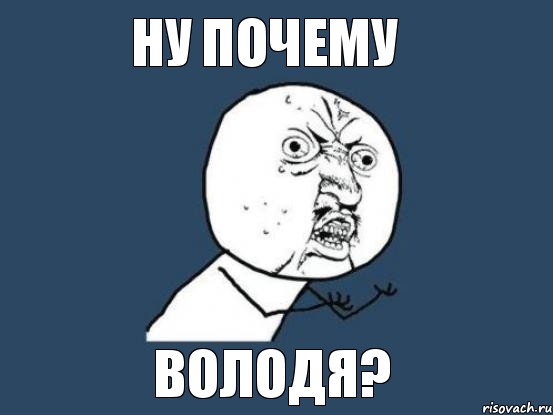 ну почему володя?, Мем Ну почему