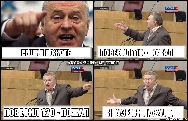 решил пожать повесил 110 - пожал повесил 120 - пожал в пузе сила хуле, Комикс Жириновский