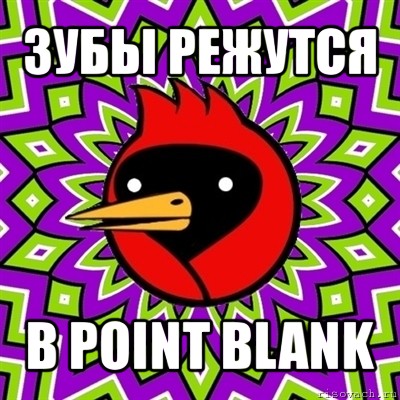 зубы режутся в point blank, Мем Омская птица