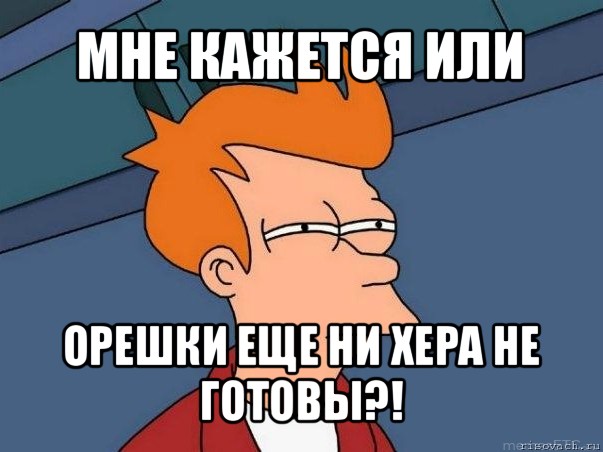 мне кажется или орешки еще ни хера не готовы?!, Мем  Фрай (мне кажется или)