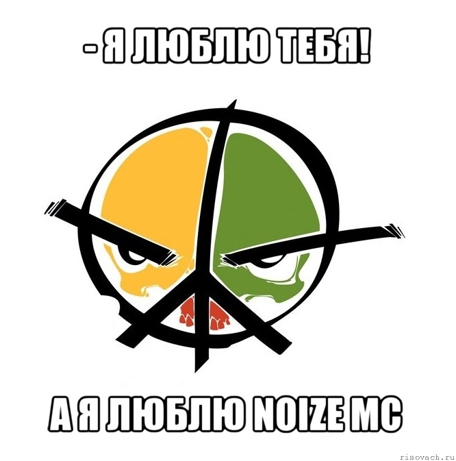 - я люблю тебя! а я люблю noize mc