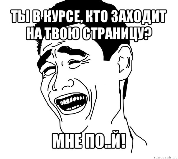 ты в курсе, кто заходит на твою страницу? мне по..й!, Мем Яо минг