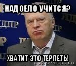 надоело учится? хватит это терпеть!, Мем Хватит это терпеть (Жириновский)