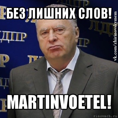 без лишних слов! martinvoetel!, Мем Хватит это терпеть (Жириновский)