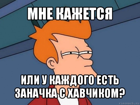 мне кажется или у каждого есть заначка с хавчиком?, Мем  Фрай (мне кажется или)