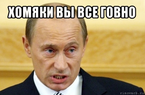 хомяки вы все говно , Мем путин