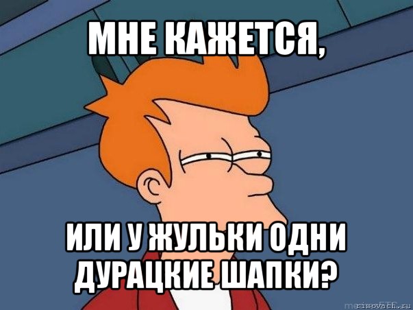 мне кажется, или у жульки одни дурацкие шапки?, Мем  Фрай (мне кажется или)