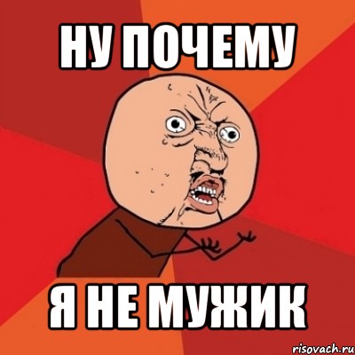 ну почему я не мужик, Мем Почему