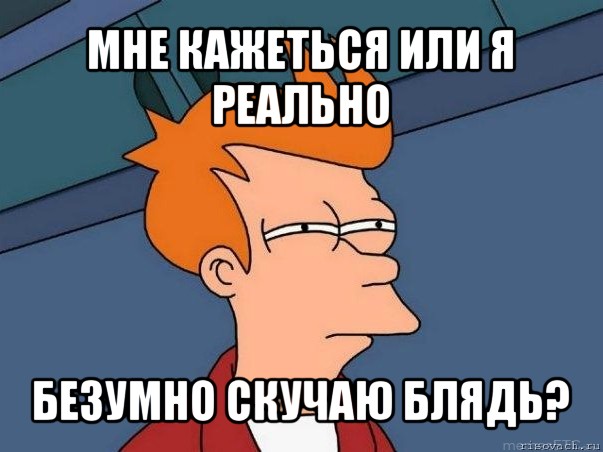 мне кажеться или я реально безумно скучаю блядь?, Мем  Фрай (мне кажется или)