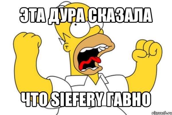 эта дура сказала что siefery гавно