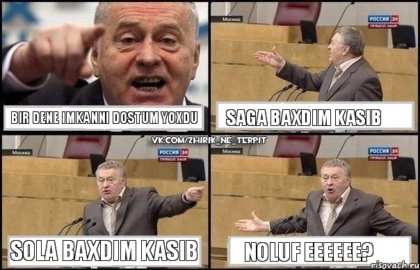 Bir dene imkanni dostum yoxdu saga baxdim Kasib sola baxdim Kasib NOLUF eeeeee?, Комикс Жириновский