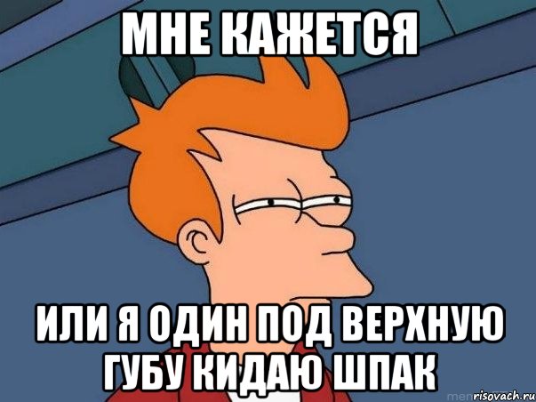 мне кажется или я один под верхную губу кидаю шпак, Мем  Фрай (мне кажется или)