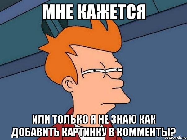 мне кажется или только я не знаю как добавить картинку в комменты?, Мем  Фрай (мне кажется или)