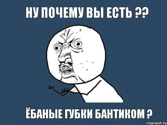 Ну почему вы есть ?? Ёбаные губки бантиком ?