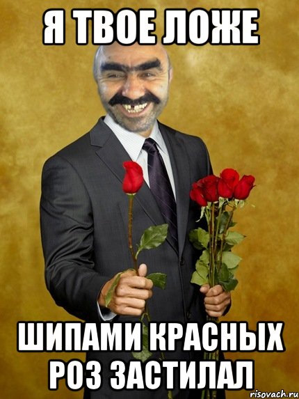 я твое ложе шипами красных роз застилал, Мем Ашотик влюбленный
