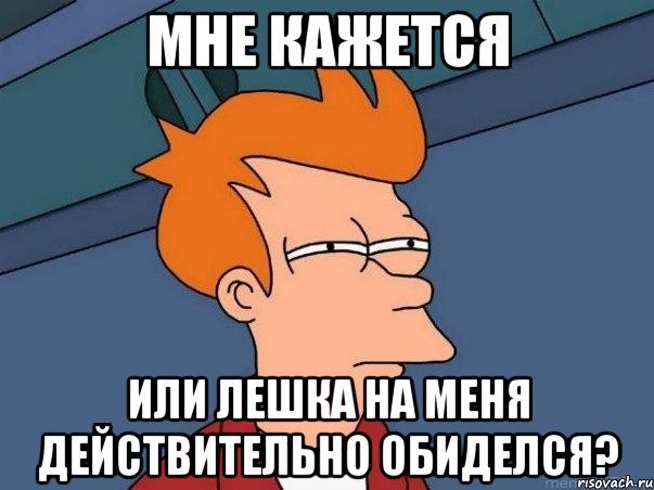 мне кажется или лешка на меня действительно обиделся?, Мем  Фрай (мне кажется или)