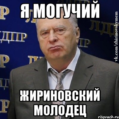 я могучий жириновский молодец, Мем Хватит это терпеть (Жириновский)