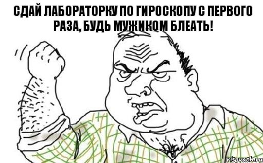 Сдай лабораторку по гироскопу с первого раза, БУДЬ МУЖИКОМ БЛЕАТЬ!, Комикс Мужик блеать