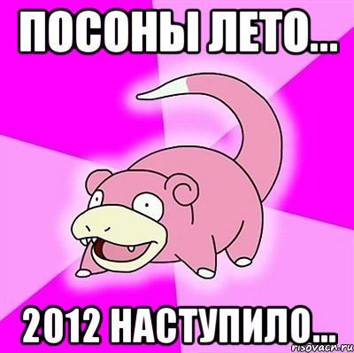 посоны лето... 2012 наступило...