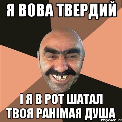 я вова твердий і я в рот шатал твоя ранімая душа, Мем Я твой дом труба шатал