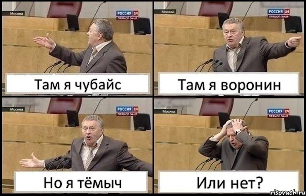 Там я чубайс Там я воронин Но я тёмыч Или нет?, Комикс Жирик в шоке хватается за голову