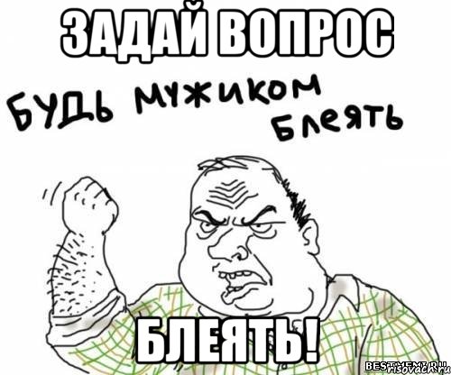 задай вопрос блеять!, Мем блять