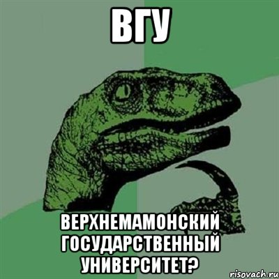 вгу верхнемамонский государственный университет?, Мем Филосораптор