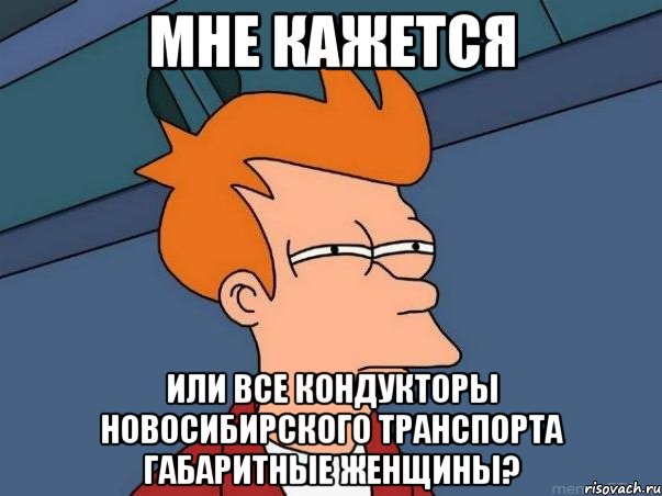 мне кажется или все кондукторы новосибирского транспорта габаритные женщины?, Мем  Фрай (мне кажется или)