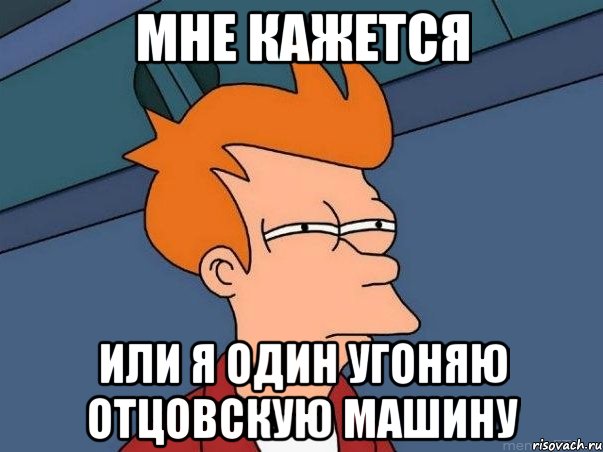 мне кажется или я один угоняю отцовскую машину, Мем  Фрай (мне кажется или)