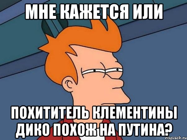 мне кажется или похититель клементины дико похож на путина?, Мем  Фрай (мне кажется или)