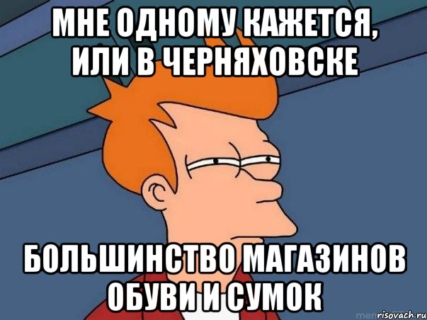 мне одному кажется, или в черняховске большинство магазинов обуви и сумок, Мем  Фрай (мне кажется или)