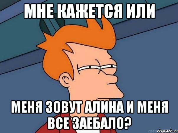 мне кажется или меня зовут алина и меня все заебало?, Мем  Фрай (мне кажется или)