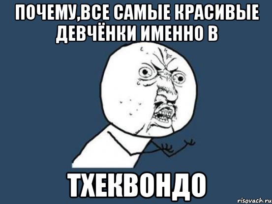 почему,все самые красивые девчёнки именно в тхеквондо, Мем Ну почему