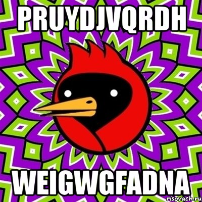 pruydjvqrdh weigwgfadna, Мем Омская птица