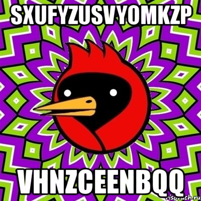 sxufyzusvyomkzp vhnzceenbqq, Мем Омская птица