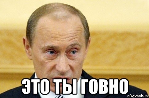  это ты говно, Мем путин