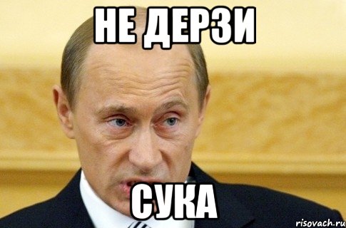 не дерзи сука, Мем путин