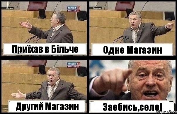 Приїхав в Більче Одне Магазин Другий Магазин Заебись,село!, Комикс с Жириновским